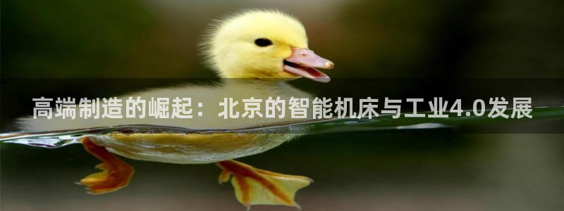天辰天富娱乐:高端制造的崛起:北京的智能机床与工业4.0发展