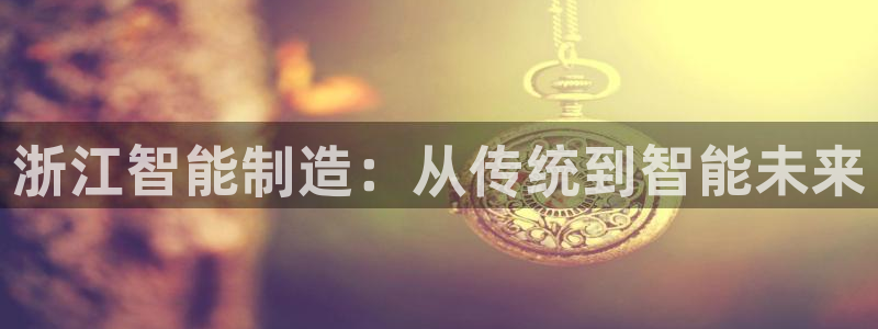 天辰娱乐白屏：浙江智能制造：从传统到智能未来