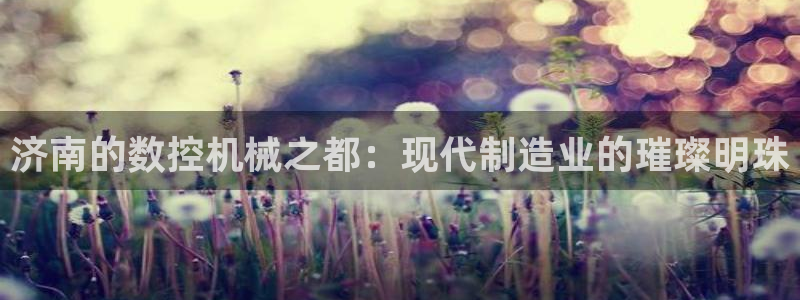 手机上怎么下载天辰娱乐：济南的数控机械之都：现代制造业的璀璨明珠
